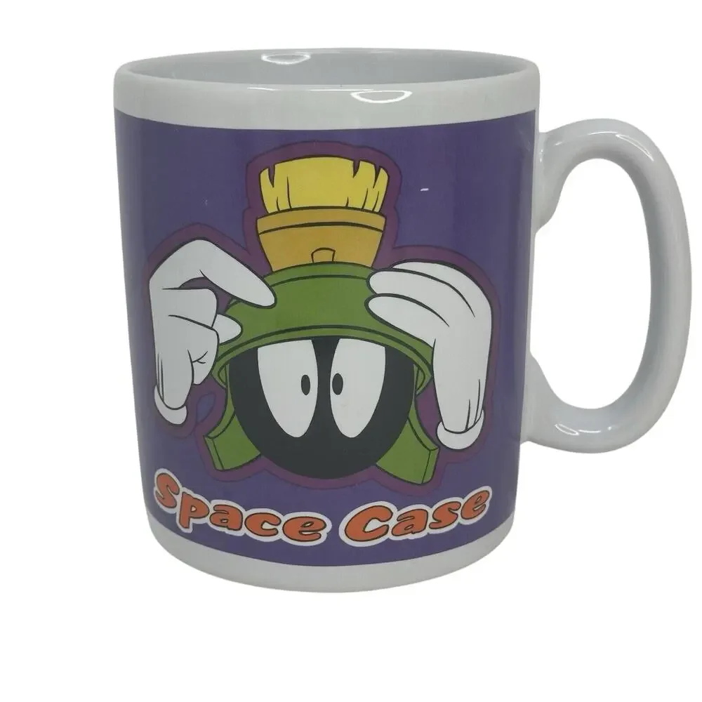 Vintage Marvin the Martian Mug SPACE CASE Warner Bros. 1996 24 oz. LARGE